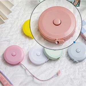 Mauve Pocket Size Double Sided Retractable Measuring Tape (Inches & Centimeters)